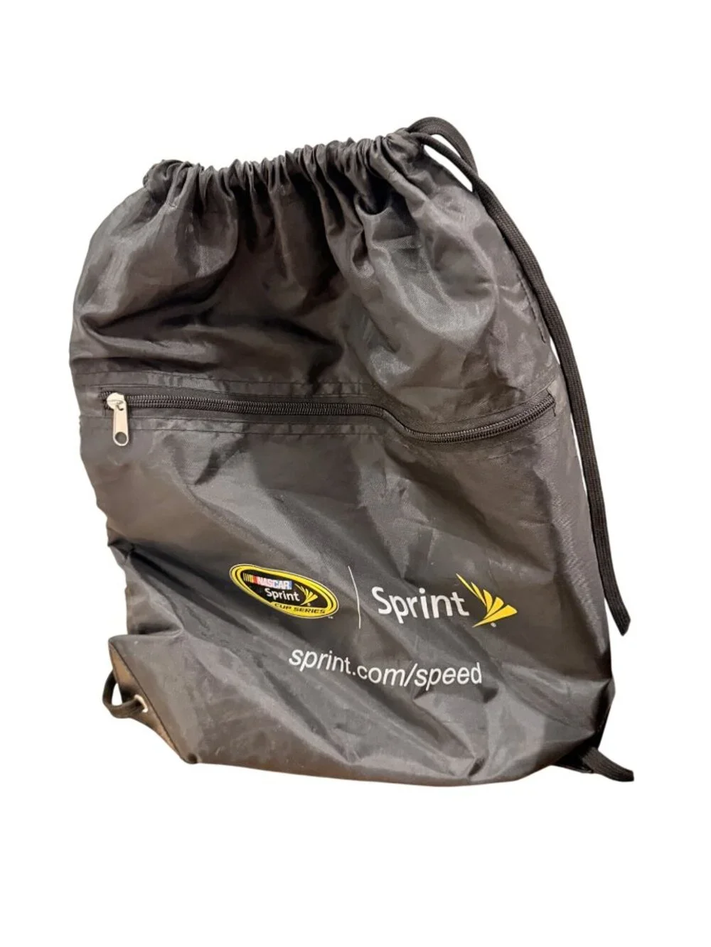 NASCAR Roll-Up Blanket With Black Drawstring Bag Sprint Cup Series Logo